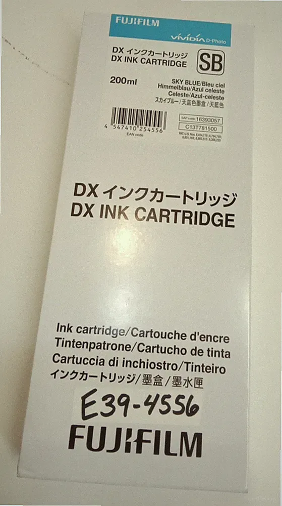 FujiFilm 16393057 Vividia D-Photo DX Ink Cartridge Sky Blue 200ml Exp 2/27/27