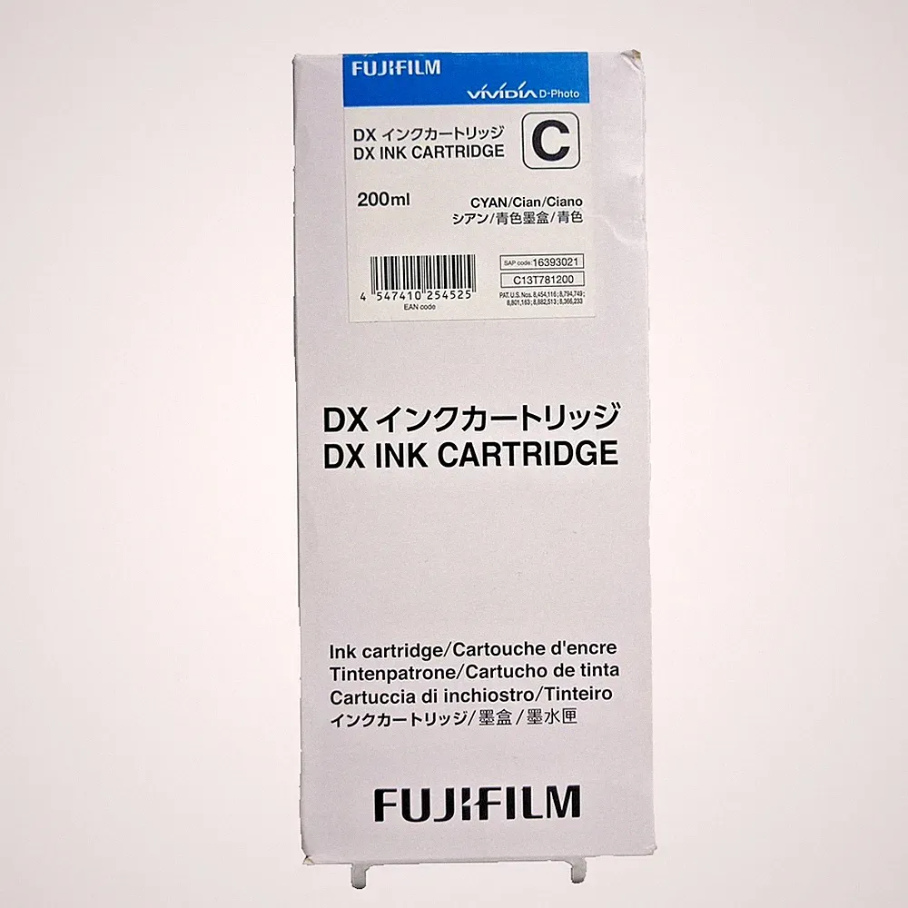 Fujifilm C13T781200 Cyan DX Ink Cartridge 200ml DX100 New Exp 09/15/24