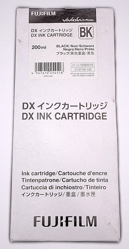 Fujifilm DX Ink Cartridge 200ml Black