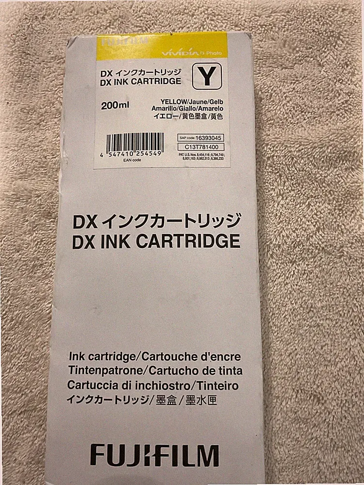 Fujifilm DX VIVIDIA Ink Cartridge 200 ML for Frontier-S Printer, Yellow
