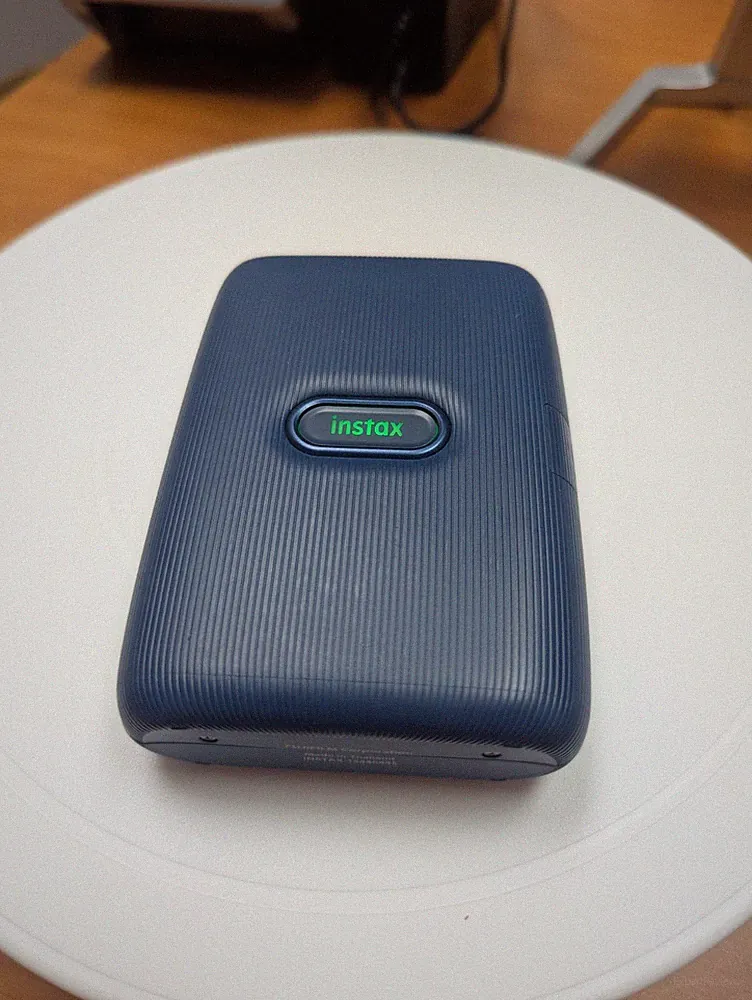 FUJIFILM INSTAX Mini Link 1 Smartphone Printer Dark Denim Blue TESTED - WORKS