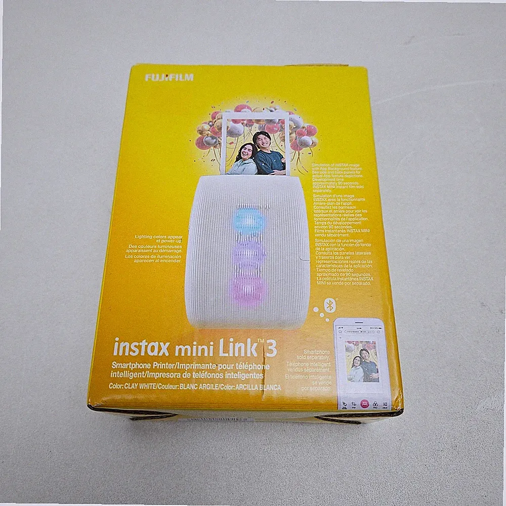 Fujifilm Instax Mini Link 3 Film Printer (Clay White)
