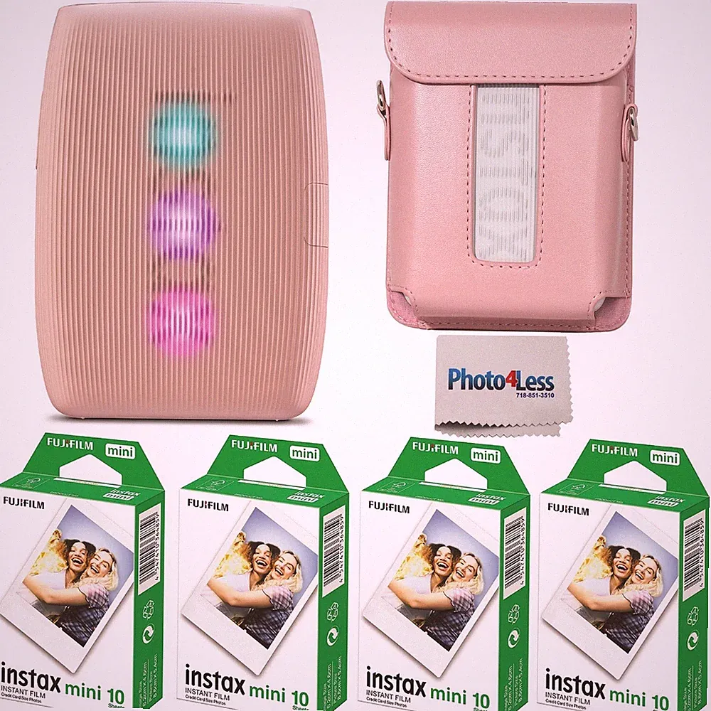 Fujifilm Instax Mini Link 3 Printer (Rose Pink) Bundle