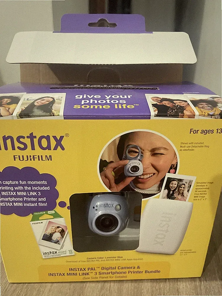 Fujifilm Instax Pal Digital Camera Instax Mini Link 3 Printer Lavender Blue